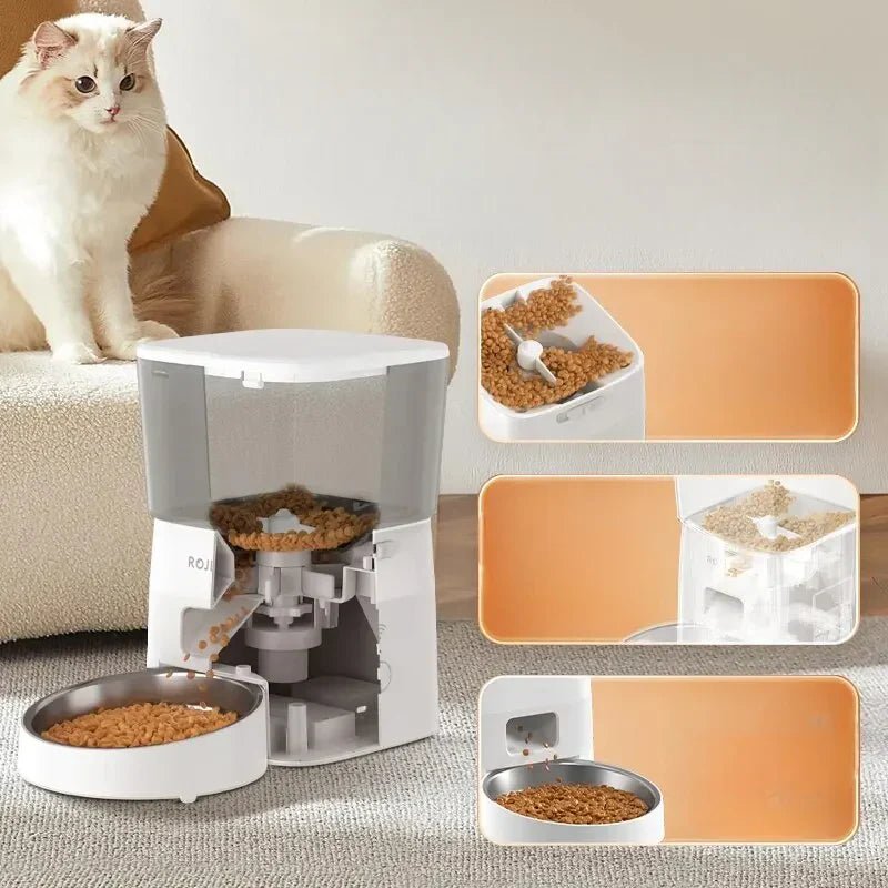 Distributeur Croquettes - AutomaticPetFeeder™ - Blanc - Planete Du Chat