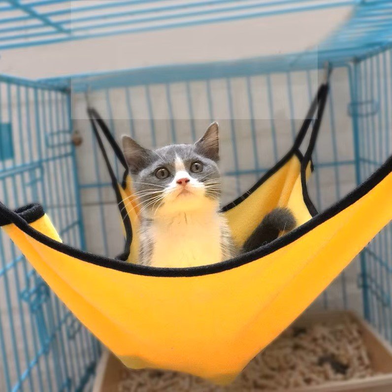Hamac Pour Chat - CatHammockBed™ - Jaune - Planete Du Chat