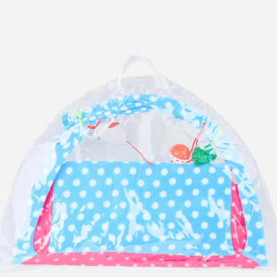 Tente Chat - CatTent™ - Pois Bleu - Planete Du Chat